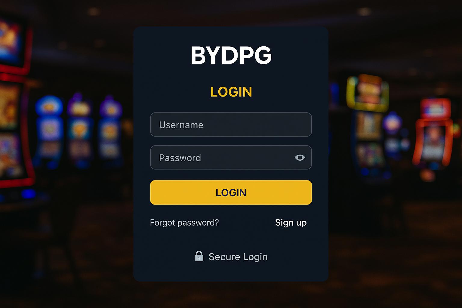 Registro na BYDPG Garante Acesso a uma Vasta Seleção de jogo